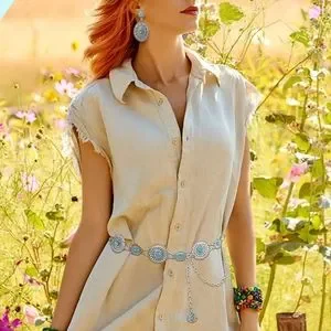 Accessories | 2 Concho Chain Belts With 2 Sets Of Bohemian  display picture 2